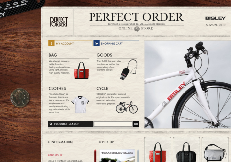 Bisley - inspirierende E-Commerce Designs