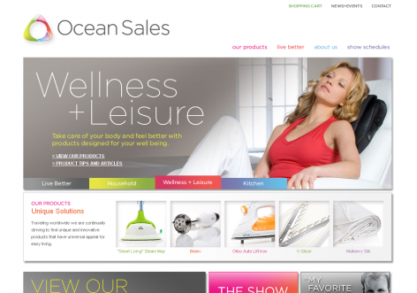 Ocean Sales - inspirierende E-Commerce Designs