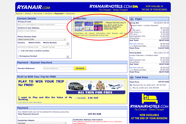 Ryanair Newsletter