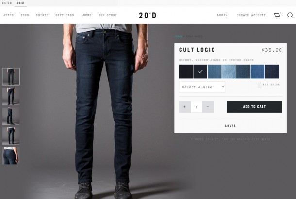 20 jeans Produktdetailseite