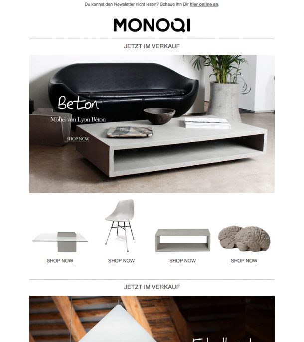 monoqi - newsletter
