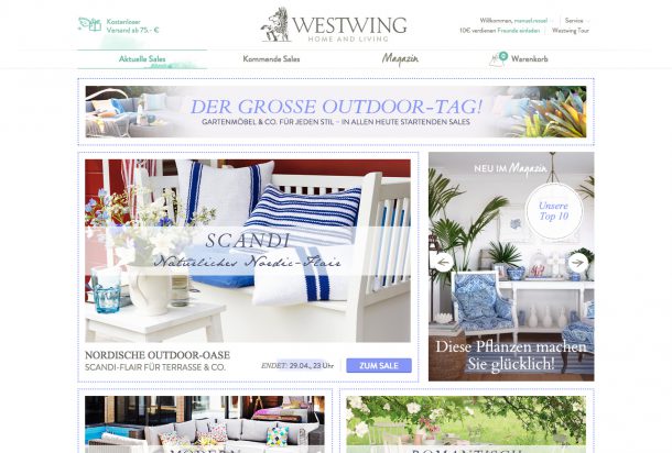 westwing homepage