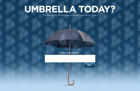 Umbrella today?