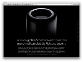 Apple Mac Pro Landingpage Seite 2