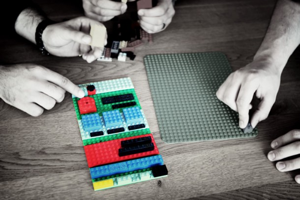 Kreatives Wireframing mit LEGO in Gruppenarbeit